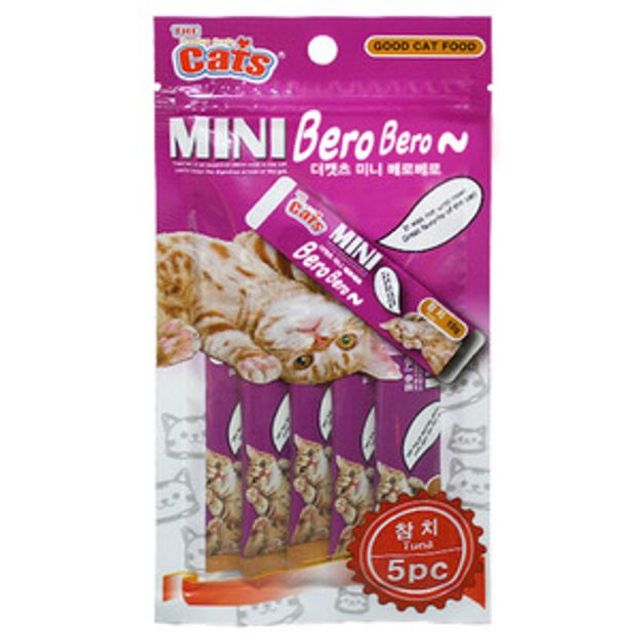 더캣츠 미니베로베로 참치 5p 고양이 간식