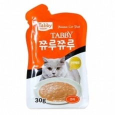 쮸루 연어 30g 12개 고양이 간식 츄르 츄잉 파우치