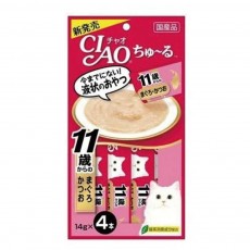 고양이 간식 츄르 파우치 노묘용 참치 가다랑어 4p