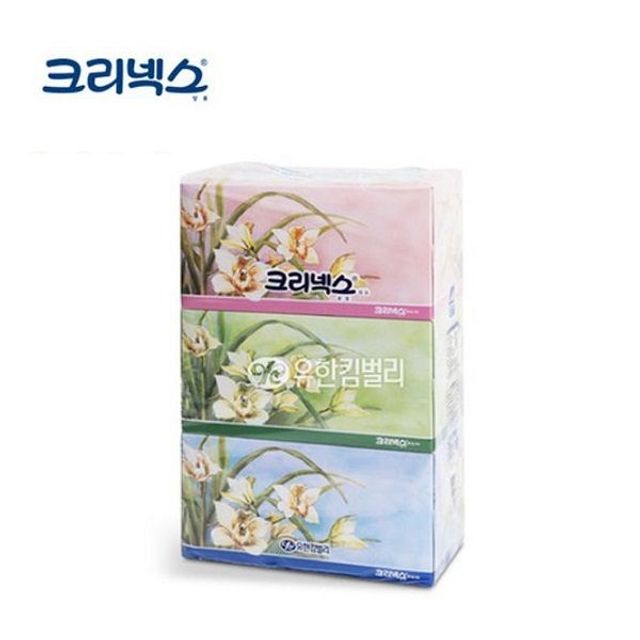 크리넥스 각 티슈 휴지 화장지 미용 티슈 280매X3개